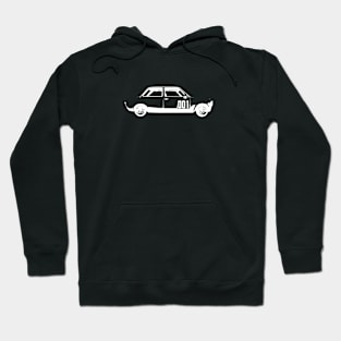 Vintage Rally Car Illustration Hoodie